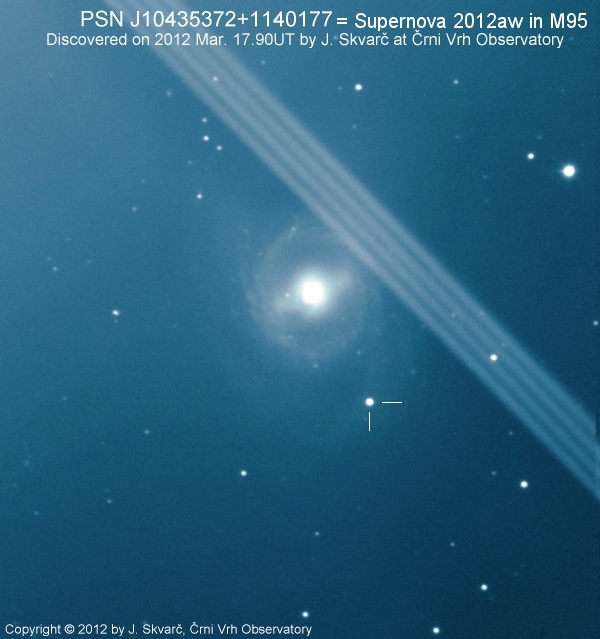 supernova dans M95 PSNJ10435372+1140177